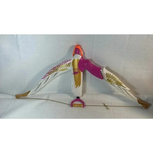 Rare NERF Golden Edge‎ Rebelle Heartbreaker pink and gold Bow ONLY - Picture 1 of 5